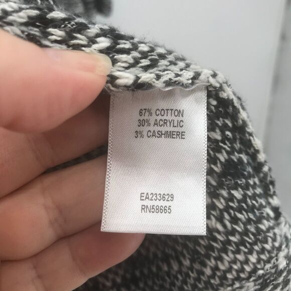 Classiques Entier Atelier Blazer Womens Medium Black White Knit Cashmere Blend - Picture 6 of 12